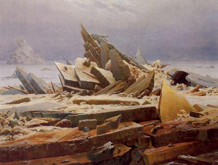 Caspar David Friedrich The Wreck of Hope China oil painting art